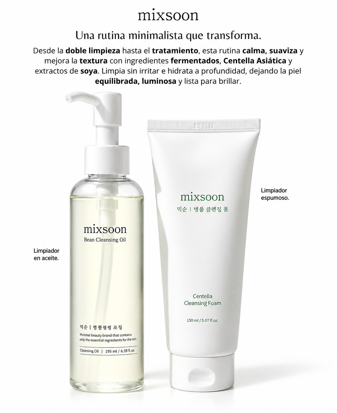Mixsoon | Doble Limpieza Duo Set