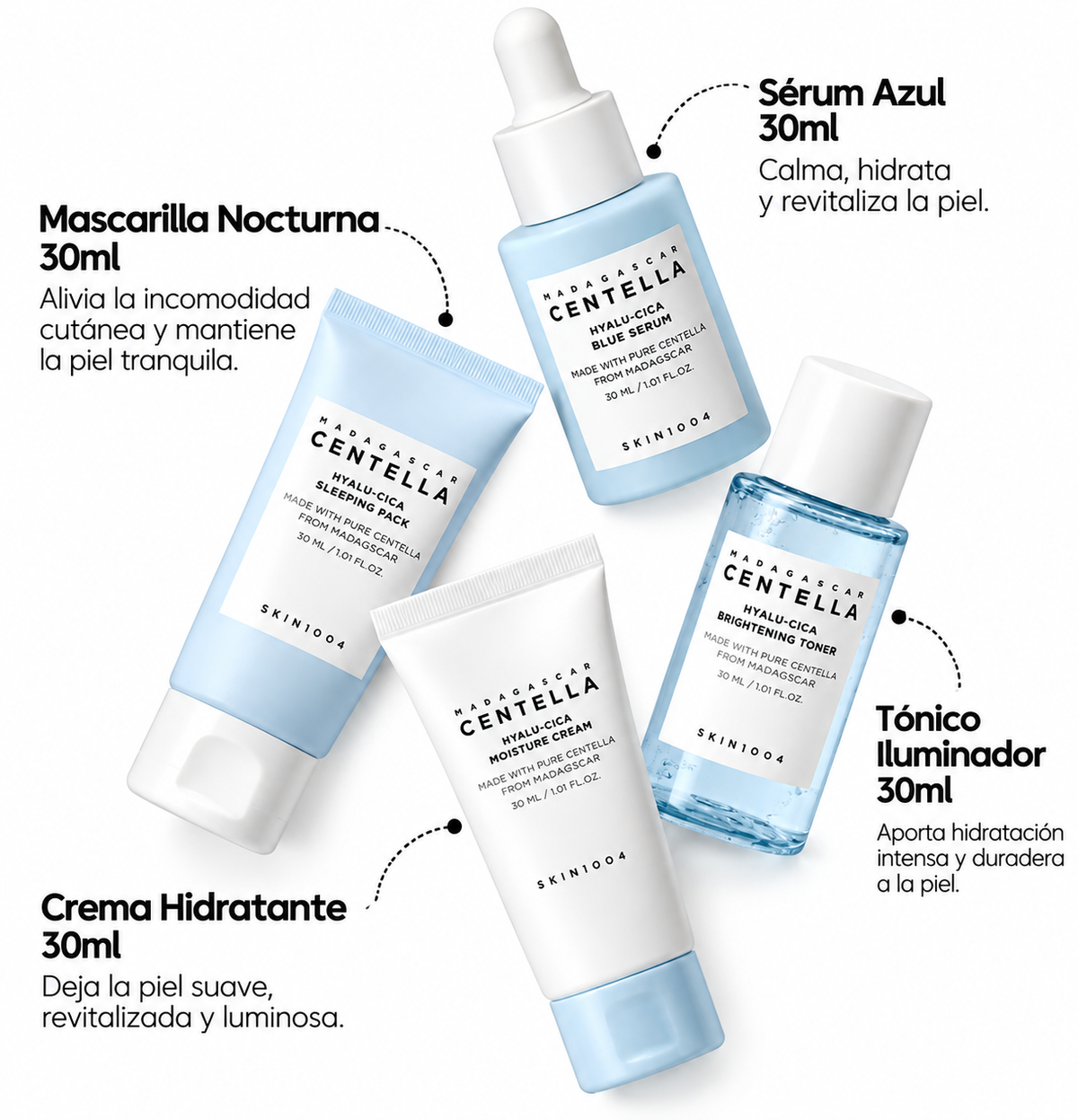 SKIN1004 | Hyalu-Cica Blue kit con ácido hialurónico y Centella Asiática.