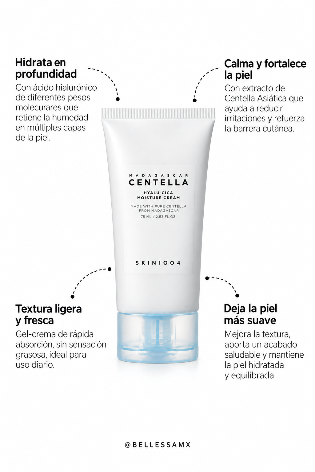 SKIN 1004 | Crema Hidratante Madagascar Centella Hyalu-Cica Moisture Cream